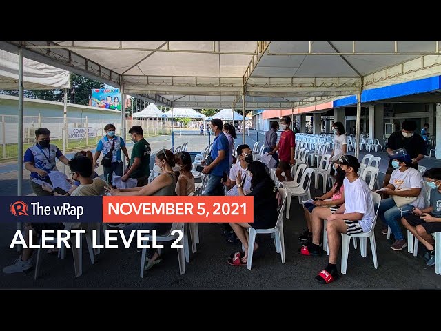 Metro Manila under Alert Level 2 beginning November 5