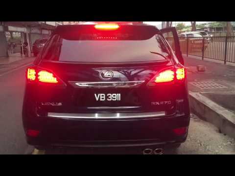 LEXUS RX270/ RX350/ RX450H 2009 - 2013 EAGLE EYES Full Smoke L-Concept LED Light Bar Tail Lamp