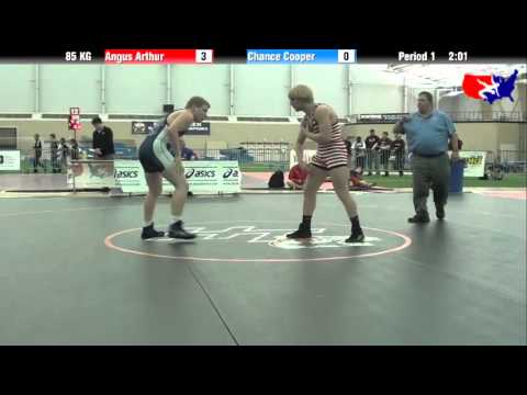 Angus Arthur vs. Chance Cooper at 2013 ASICS FILA Cadet Nationals - GR