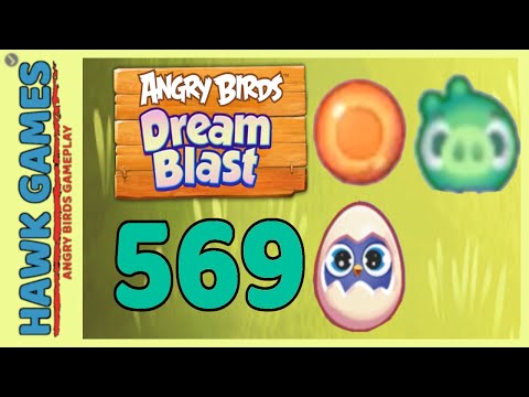 Angry Birds Dream Blast Level 569 - Walkthrough, No Boosters