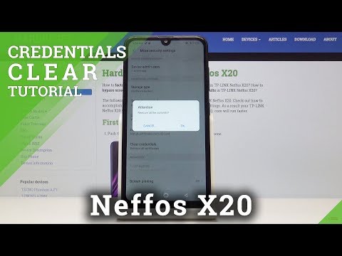 How to Clear Credentials in TP-LINK Neffos X20 - Delete Licenses