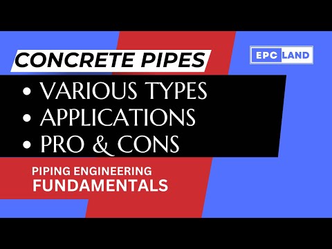 Concrete Pipe II Types II Applications II #Epcland