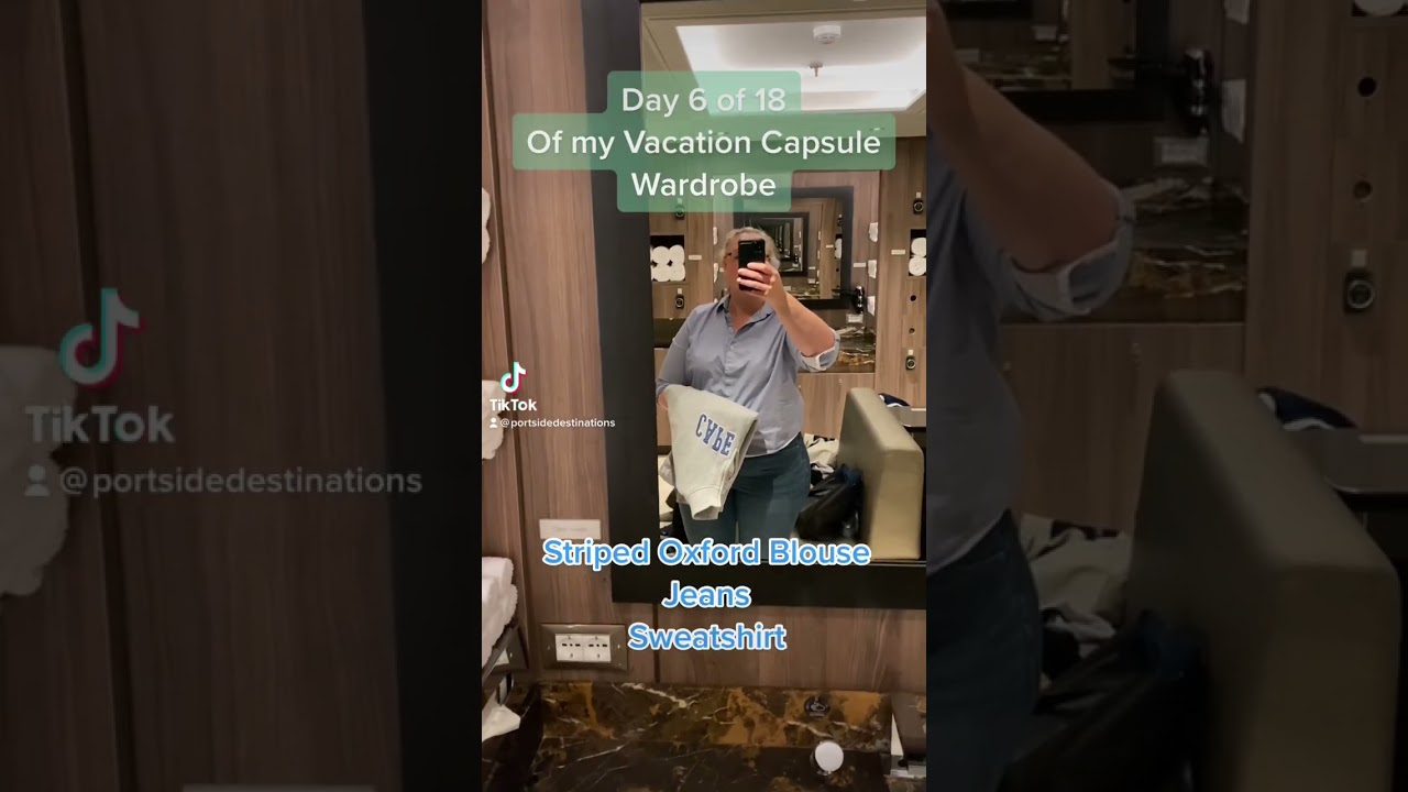 Vacation Capsule Wardrobe Video Diary day 6 #cruise #capsulewardrobe #videodiary #day6