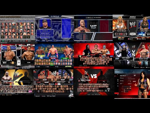 WWE Games Select Screen Roster Evolution (1999 - 2025)