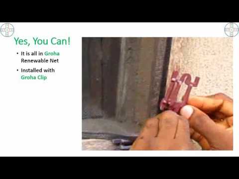 How to Install Net Screens with Groha Clips