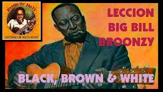 LECCION BIG BILL BROONZY: BLACK, BROWN & WHITE