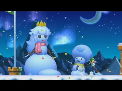 New Super Luigi U - 100% Walkthrough - World 4 Frosted Glacier