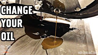 How to PROPERLY Check and Change Oil and Fluids On Your Bike