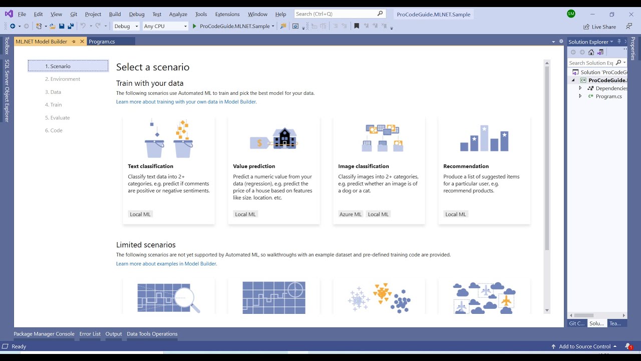 ML NET   Machine Learning with  NET Core