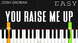 Josh Groban - You Raise Me Up | EASY Piano Tutorial