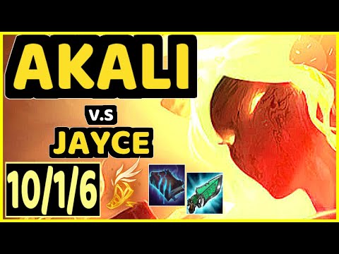 BDD (AKALI) vs JAYCE - 10/1/6 KDA MID GAMEPLAY - KR Ranked GRANDMASTER