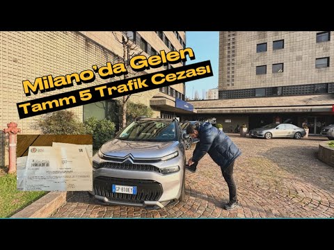 MİLANOYA GİDECEKLER DİKKAT / TAM 150 EURO | 5 TRAFİK CEZASI #milano #arackiralama #trafikcezası