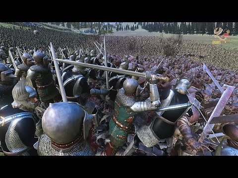 8000 MODDED MEDIEVAL ARMY VS 7000 ORCS + 7000 SKELETON WARRIOR ULTIMATE EPIC BATTLE SIMULATOR