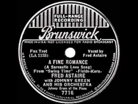 1936 HITS ARCHIVE: A Fine Romance - Fred Astaire