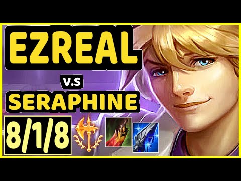 JUZINHO (EZREAL) vs SERAPHINE - 8/1/8 KDA BOTTOM ADC GAMEPLAY - BR Ranked GRANDMASTER
