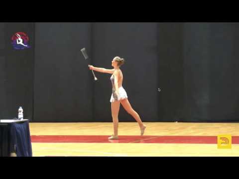 Jana Drahná - WBTF IC 2017 - Artistic Twirl  junior B