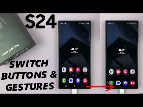 How To Switch Between Navigation Gestures & Buttons On Samsung Galaxy S24 / S24 Ultra