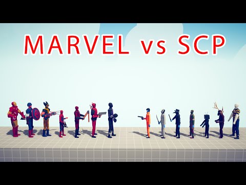 MARVEL Team vs SCP Team - Totally Accurate Battle Simulator TABS