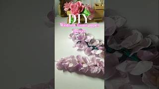 DIY tissue paper flower😱 Wisteria | #tissuepaper #diyideas #ytshorts #shorts #homedecor #craftideas
