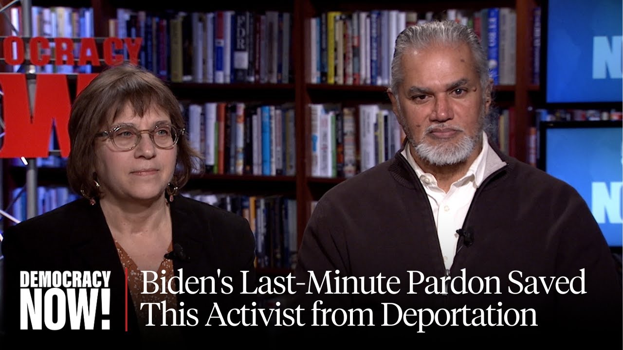 Immigrant Activist Ravi Ragbir Speaks After Biden's Last-Minute Pardon Saved Him from Deportation