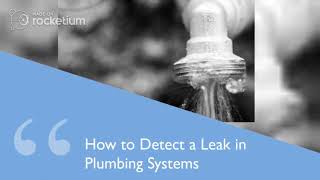 How to Detect a Leak in Plumbing Systems