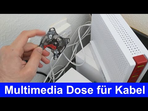 Anleitung: Kabel Internet Multimedia Dose installieren BSD 963-11N