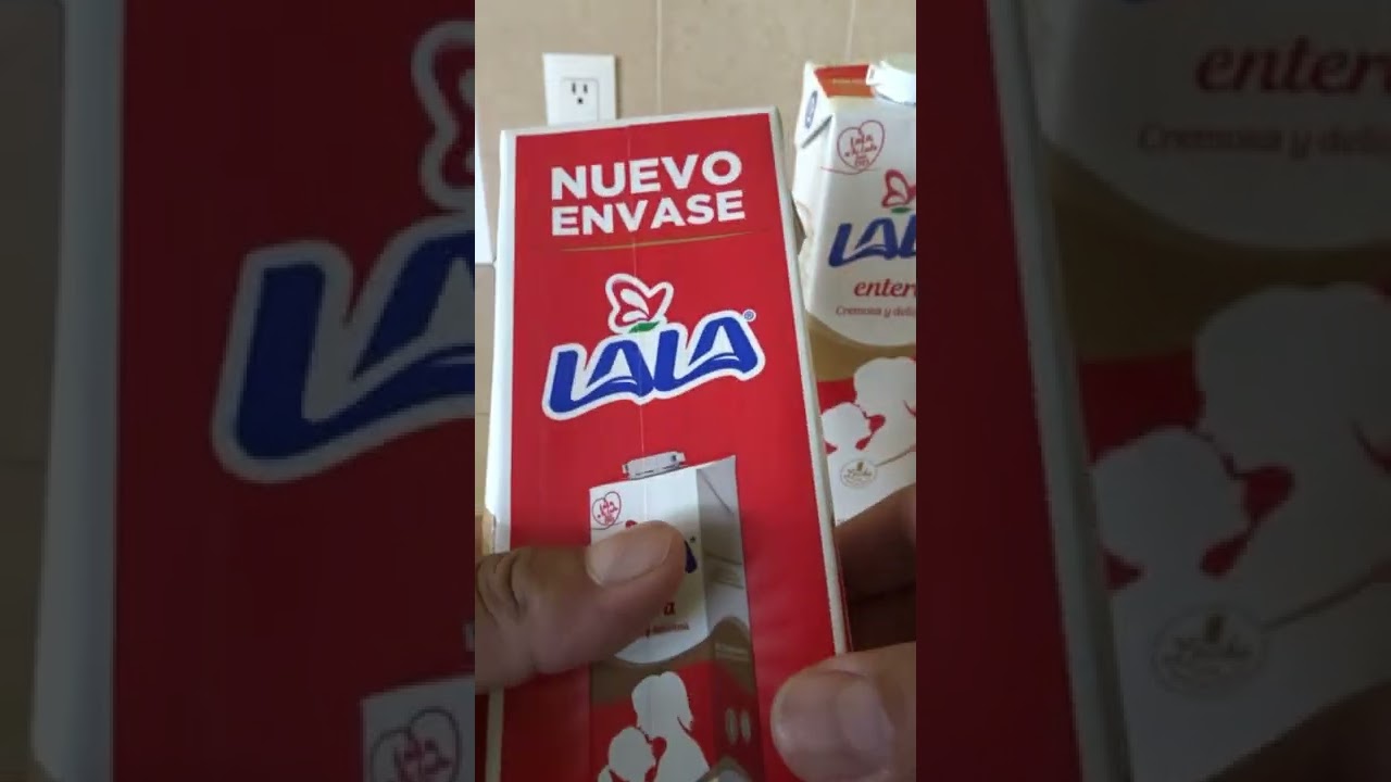 Leche LALA entera unboxing 1 litro