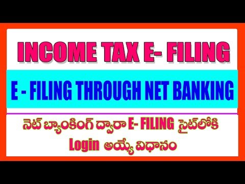 E filing Through Net Banking Video