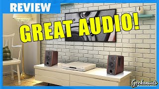 Video thumbnail for Edifier R1700BT Active Bluetooth Bookshelf Speakers Review by Geekanoids