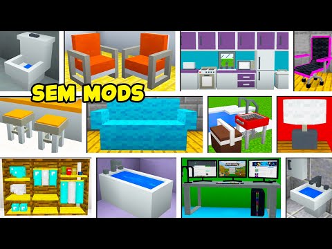 🔥Unbelievable! 40 Mind-Blowing Furniture in Minecraft - No Mods!