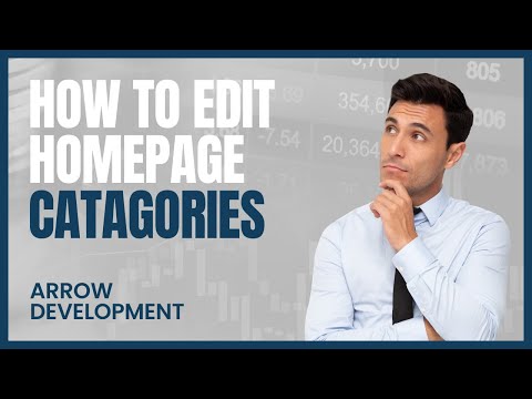 How to Edit Homepage Categories 🎬 - Prestashop - Arrow Development