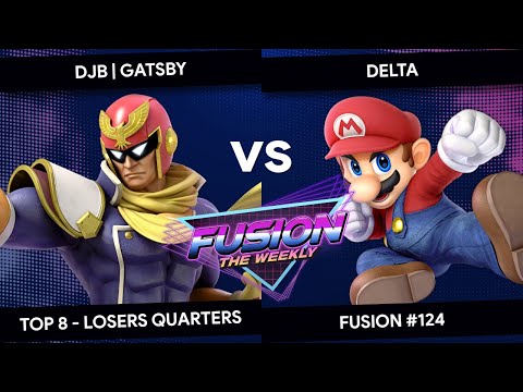 Fusion #124 - Gatsby (Captain Falcon) vs Delta (Mario) - Top 8 - Losers Quarters