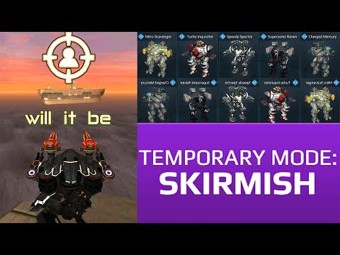 War Robots Supersonic Raven's Attempt to Land on Ship and Skirmish Gameplay