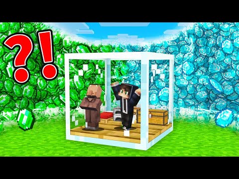 Gradimo Stakleni Bunker Protiv EMERALD I DIAMANT Cunamija u Minecraftu