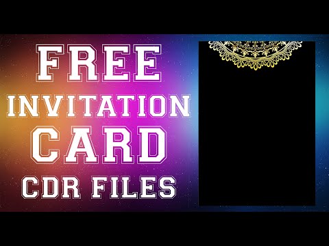 (File 14) Free Invitation Cards | CorelDRAW CDR Files | Download CDR FIles | Variety Videos Video