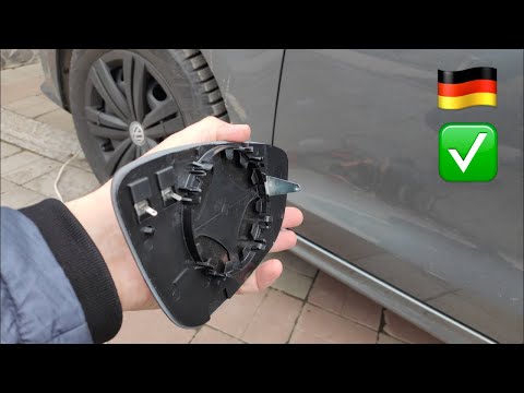 Замена зеркального элемента зеркала USA Volkswagen jetta, Passat, Golf, Tiguan (Ставим сферическое)