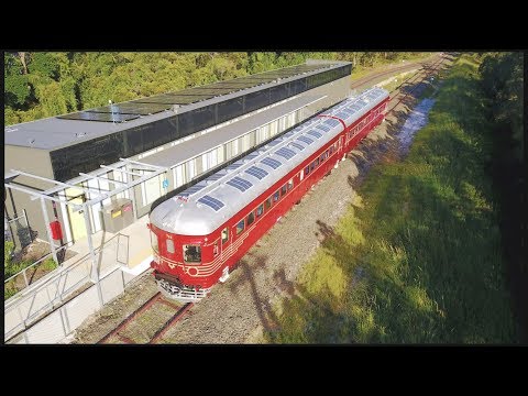 World's First Solar Powered Battery Storage Train!