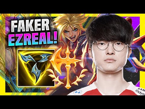 FAKER IS READY FOR EZREAL ADC! - T1 Faker Plays Ezreal ADC vs Vayne! | Season 11