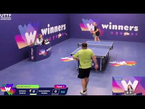 WINners CUP table 1 20.01 Zaitsev Andrei - Inozemtsev Vadim  22:00