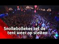 Je zou er bijna aan gewend raken: Snollebollekes laat de tent op en neer gaan