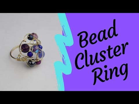 How to Make DIY Wire Rings with Bead Cluster Tutorial