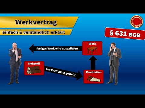 § 631 BGB // Werkvertrag - 👨🏼‍🎓 EINFACH ERKLÄRT 👩🏼‍🎓