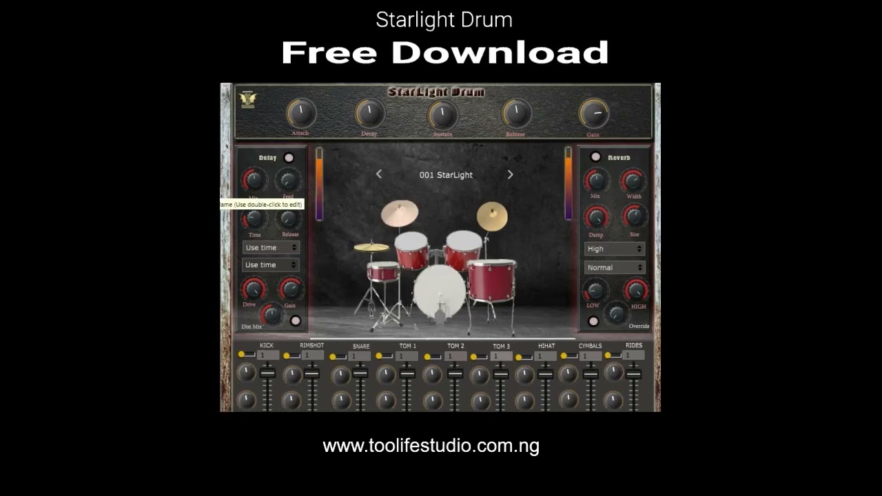 Starlight Drum By Toolife Studio Free Drum Machine, Synth, Drum Synth VST, VST3, AU, AAX