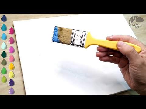 Picking Flowers In Spring / Acrylic Painting Techniques