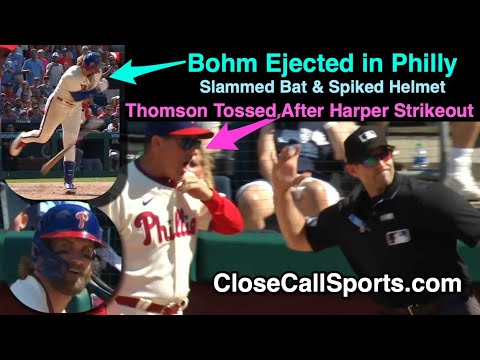 E193-4 - Alec Bohm & Rob Thomson Ejected as Umpire Alex MacKay Calls Close Strikes in Philly