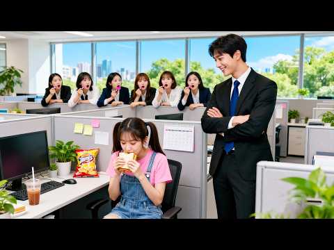 All dressed up to greet CEO—except intern eating breakfast! But he fell for her instantly!