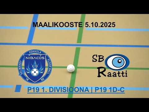 Maalikooste P19 I-divari: Nibacos vs SB Raatti 5.10.2025
