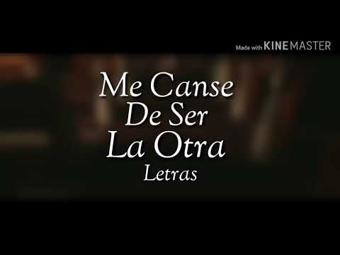 Me Canse de ser la otra Letra / La India ft Bembe Orquesta Letra