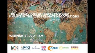 LCAW 2021 -The critical role of people-powered finance in COP26 climate negotiations