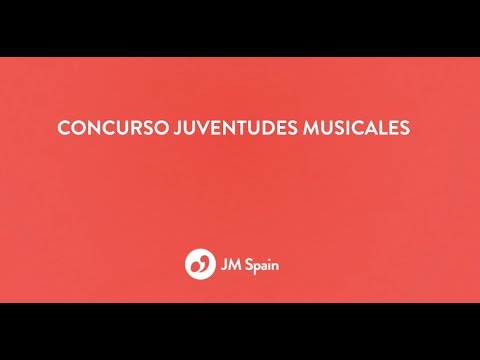 Concurso Juventudes Musicales 2018 - 2019